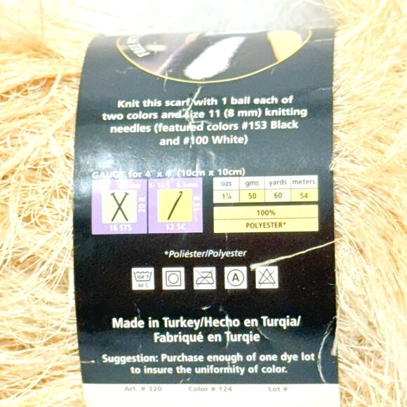 Bernat Boa & Lion Brand Fun Fur Yarn Lot Multicolor Polyester - 4 New Skeins - Picture 8 of 11